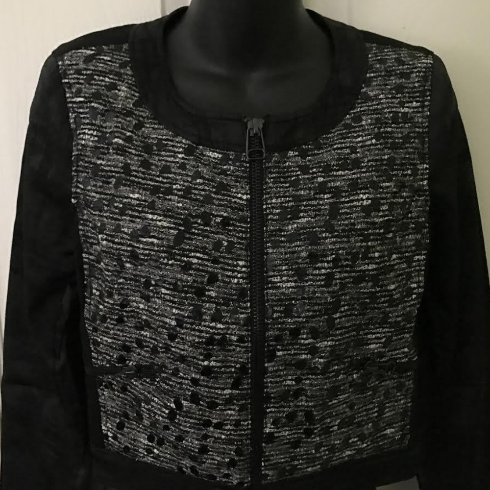 Cluny Women's Mixed Media Bomber Jacket